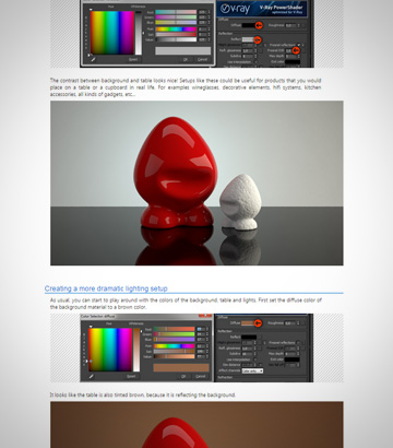 Product studio lighting tutorial for Vray - example 4